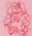 Sketch potentially by Shigeru Miyamoto for Super Mario All-Stars