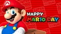 A graphic from Nintendo's social media accounts on Mario Day 2018 to promote a 50% discount on Super Mario Run