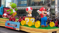 The Super Mario float at the 2019 Toronto Santa Claus Parade