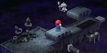 The Weapon World, as seen in Super Mario RPG (Nintendo Switch).