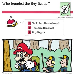 A card from Mario Quiz Cards