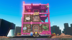 Overview of Kong Bananza: City Smash, a Challenge Course in Donkey Kong Bananza
