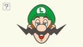 Luigi with a zig-zag mustache resembling Wario's