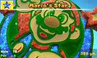 8th hole in Mario's Star course. It depicts Mario and Luigi.