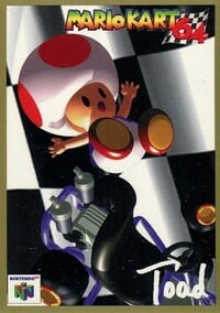 One of the Mario Kart 64 Collectible Trading Cards.