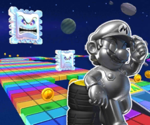 SNES Rainbow Road from Mario Kart Tour
