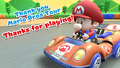 Baby Mario driving the Super 1