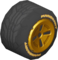 The Std_BlackGold tires from Mario Kart Tour
