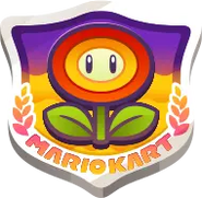The icon for the Flower Cup in Mario Kart World.