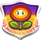 The icon for the Flower Cup in Mario Kart World.