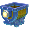 Artwork of a Mine Cart in Captain Toad: Treasure Tracker.