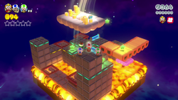Thumbnail for "Captain Toad's Fiery Finale" from Super Mario 3D World + Bowser's Fury used for Nintendo Music