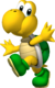 Artwork of Koopa Troopa from New Super Mario Bros. (later used in Mario Kart Wii, Mario Super Sluggers, Mario Kart 7, Super Mario Run and Mario Kart Tour)