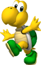 Artwork of a Koopa Troopa in New Super Mario Bros. (later used in Mario Kart Wii, Mario Super Sluggers, New Super Mario Bros. Wii, Mario Kart 7, Super Mario Run and Mario Kart Tour)