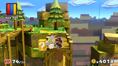 Location of the 10th hidden block in Paper Mario: Color Splash, revealed.