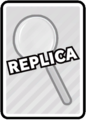 The Magnifying Glass as an unpainted replica card.