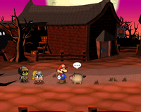 A Twilighter-turned pig in the east of Twilight Town.