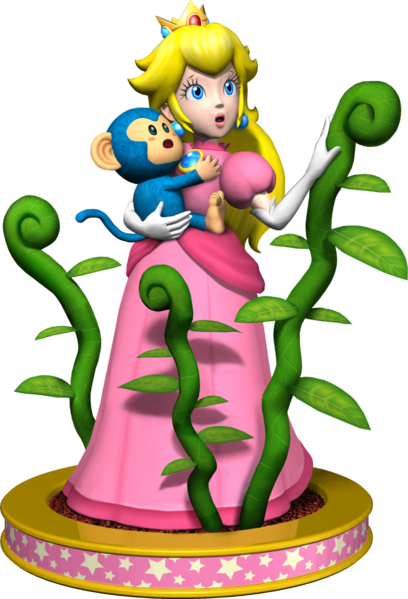 File:Princess Peach Artwork - Mario Party 5.png