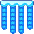 Sprite of a Semisolid Platform in the Super Mario World Night Snow theme from Super Mario Maker 2.