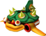Model of Bowser Jr.'s armored ship from Super Mario Sunshine.