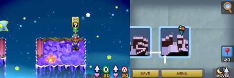 Ninth block in Stardust Fields of Mario & Luigi: Superstar Saga + Bowser's Minions.