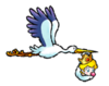 A sticker of the Stork from Super Smash Bros. Brawl.