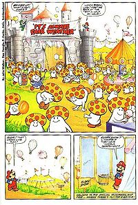 Mushroom People as seen in the Nintendo Comics System comics published by Valiant