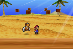 Last 6 ? Blocks in Dry Dry Desert of Paper Mario.