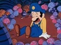 Luigi after eating a Crying Mushroom