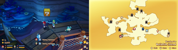 4th block in Bulbfish Island from Mario & Luigi: Brothership