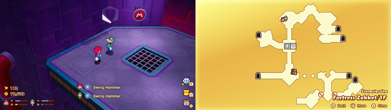 Seventh Hidden Block in Fortress Zokket from Mario & Luigi: Brothership