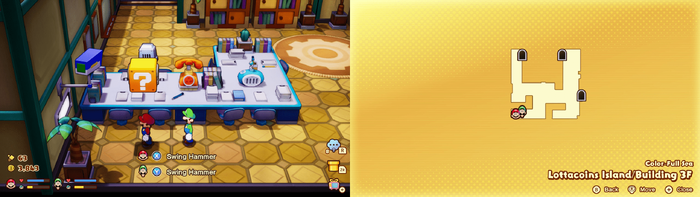 Fifth ? block in Lottacoins Island from Mario & Luigi: Brothership
