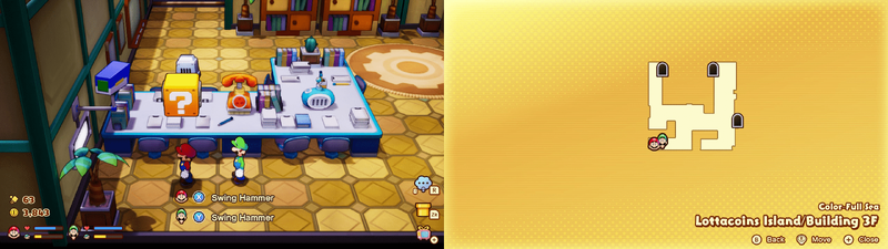 Fifth ? block in Lottacoins Island from Mario & Luigi: Brothership