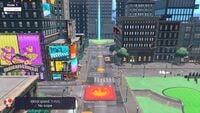 Hole 1 of New Donk City with the amateur layout in Mario Golf: Super Rush