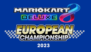 Logo of the Mario Kart 8 Deluxe European Championship 2023