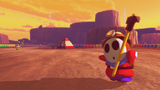 Shy Guy explorers on GBA Sunset Wilds