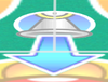 A water nozzle's icon on the Delfino Plaza Court from Mario Power Tennis