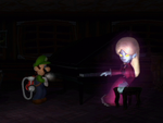 The image for "Melody Pianissima's Piano Performance (Super Mario Bros. 3)" from Luigi's Mansion on Nintendo Music.
