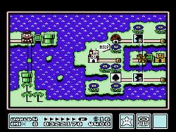 The image for "World 4 Map (Giant Land)" from Super Mario Bros. 3 on Nintendo Music