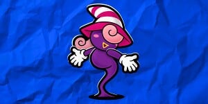 Artwork of Vivian shown with the results of the Paper Mario Personality Quiz.