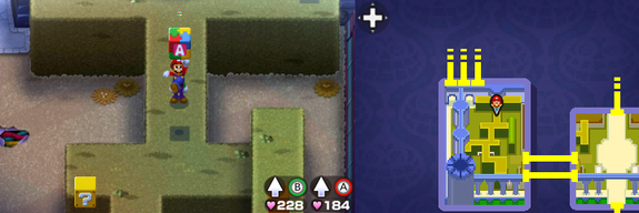 13th block in Peach's Castle of Mario & Luigi: Bowser's Inside Story + Bowser Jr.'s Journey.