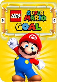 Promotional artwork for LEGO Super Mario Goal.
