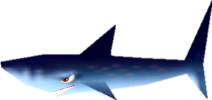 Model of the Sushi enemy from Super Mario 64.