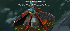 An overview of Topman's Tower, with the slowed effect applied on the right.