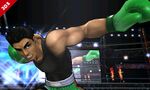 Little Mac in the Punch-Out!! stage in Super Smash Bros. for Nintendo 3DS.