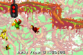 Donkey Kong Country 2 (GBA) screenshot of the race against Screech starting