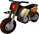 The model for Diddy Kong's Standard Bike M from Mario Kart Wii