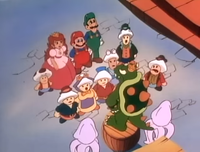 An error in "20,000 Koopas Under the Sea": Koopa-Nemo's tail spikes are miscolored.