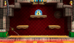 Knot-Wing the Koopa's Fort from Yoshi's Woolly World.