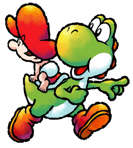 File:Yoshi and Baby Mario YIDS.png